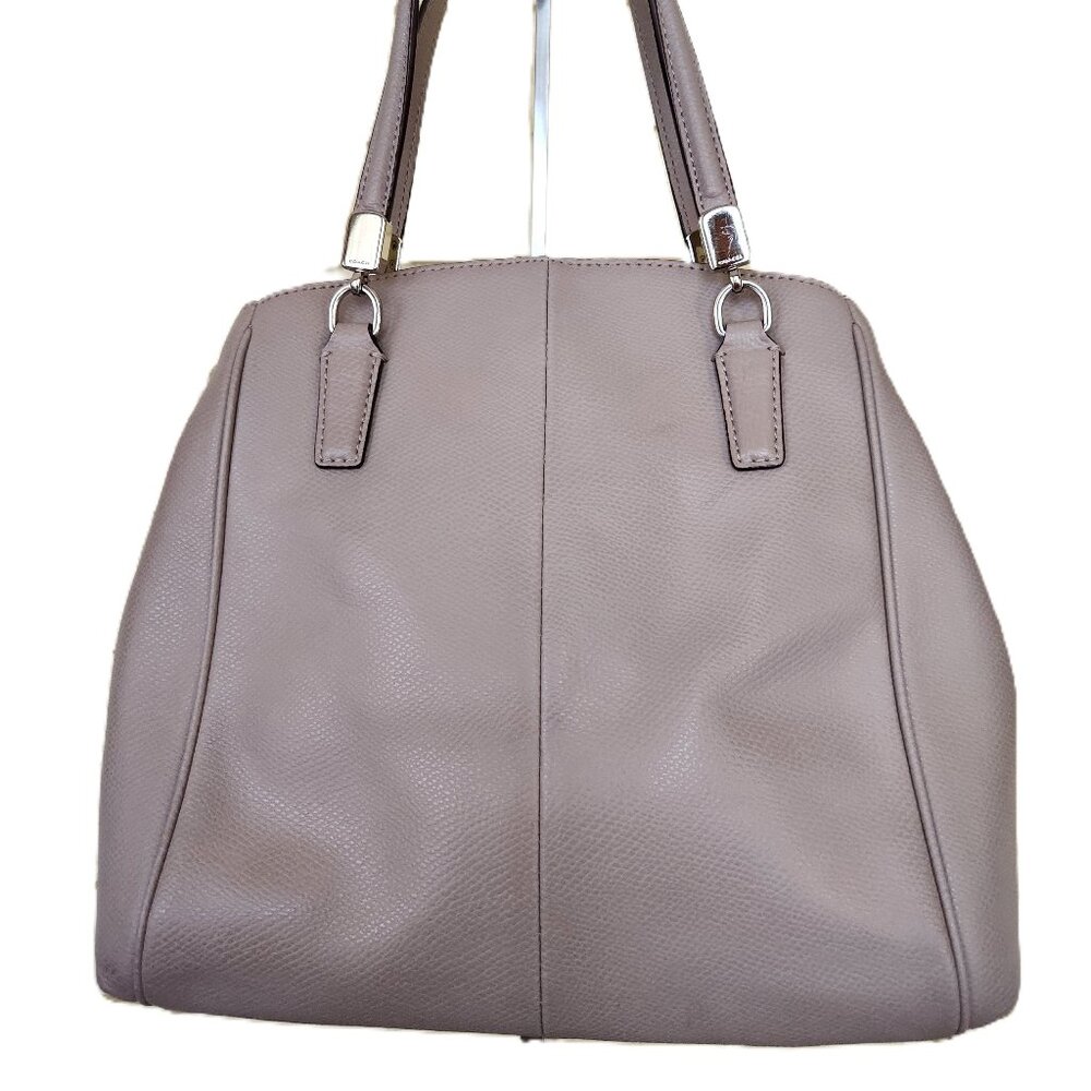 Euc Coach Margot Carryall Beige Leather Crossbody Bag Purse m - Picture 3 of 15